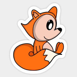 Cute Little Fox Sticker